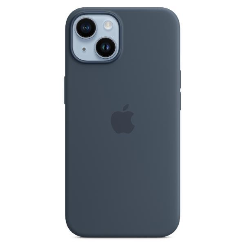 Apple - Cover per cellulare - compatibile MagSafe - silicone - blu tempesta - per iPhone 14